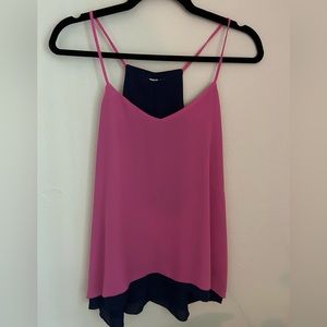 Pink Flowy Tank Top